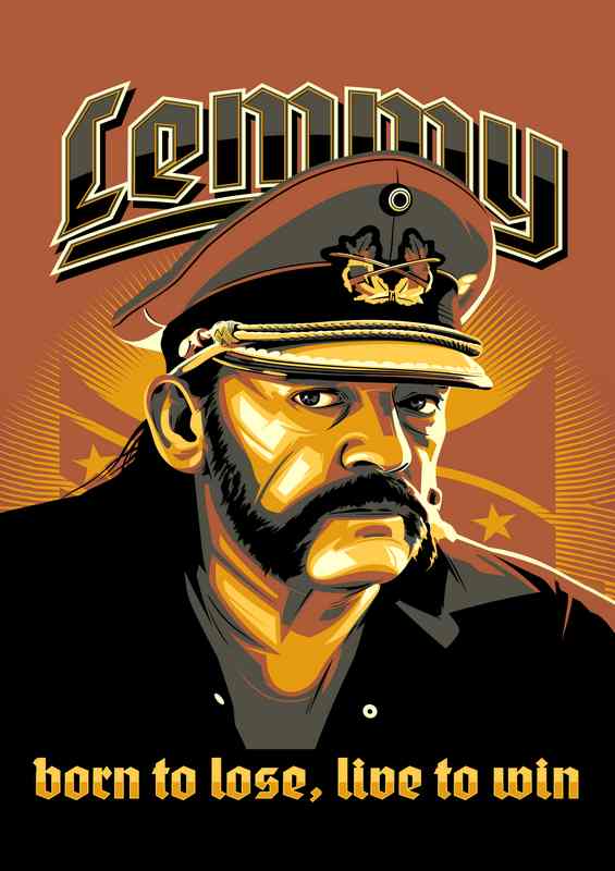 Lemmy Born To Loose | Metal Poster