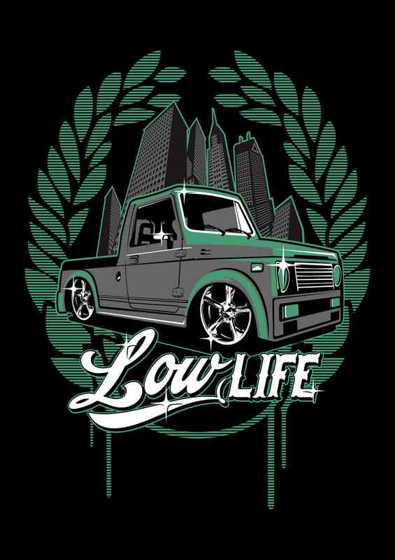 Low Life Low Rider Custom | Metal Poster