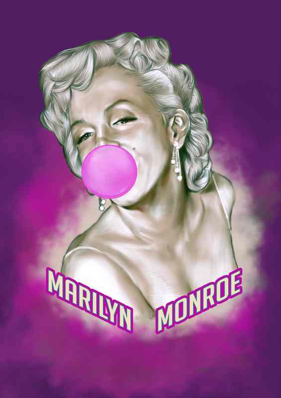 Marilyn monroe bubble Art | Metal Poster