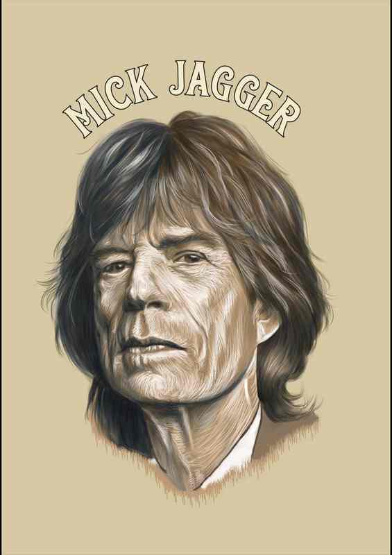 Mick jagger art | Metal Poster
