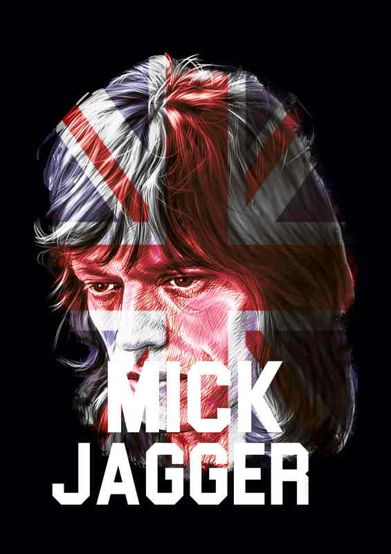 Mick jagger england | Metal Poster
