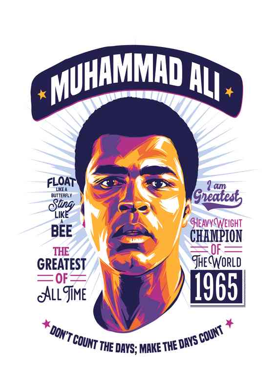 Muhammad Ali Lover Not A Boxer | Metal Poster