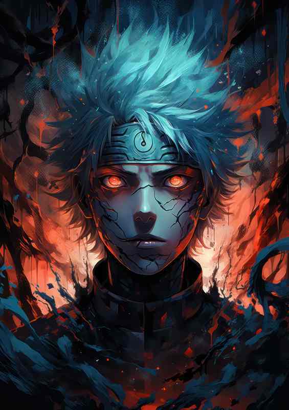 Exploring the Horror and Mystery of Naruto | Metal Poster