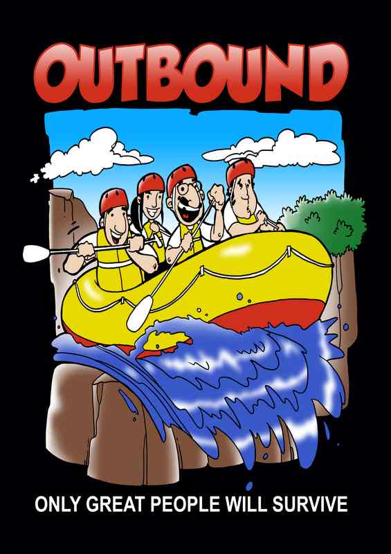 Outbound Adventrue Rafting | Metal Poster