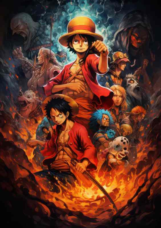 The Unique World Building of One Piece | Metal Poster
