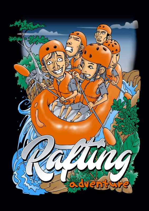 Rafting All Part Of The Adventure Dream | Metal Poster