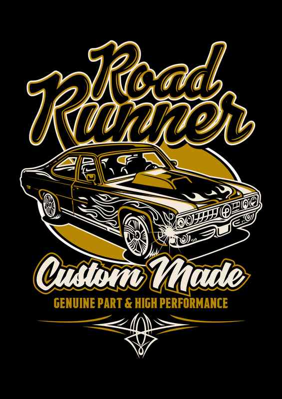 Road Runner Custom Made | Metal Poster