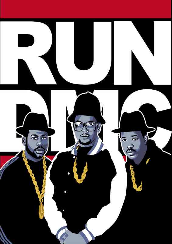 Run DMC rapper music | Metal Poster