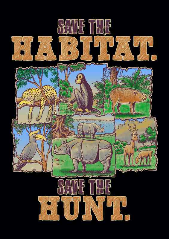 Save The Animals | Metal Poster