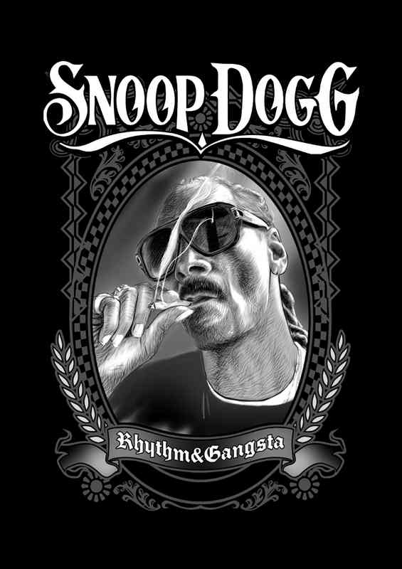 Snoop Dog Rhythm and Gangster | Metal Poster