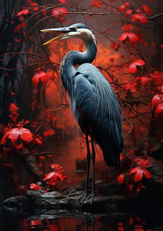 Dawning Beauty Herons in the Early Light | Metal Poster