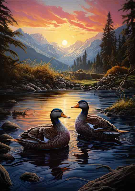 Duckland Chronicles A Study of Ducks | Metal Poster