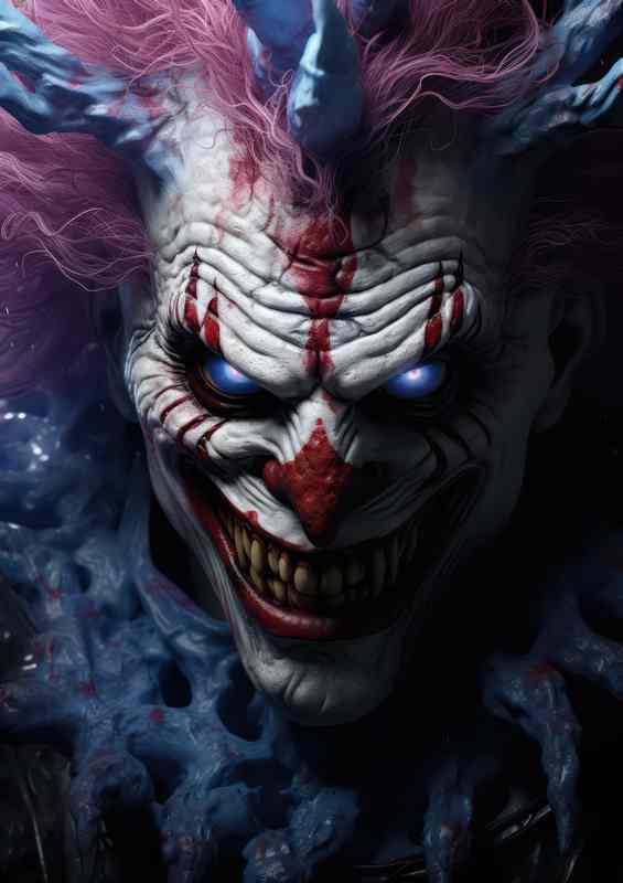 Dark Jokes When Clowns Go Rogue | Metal Poster