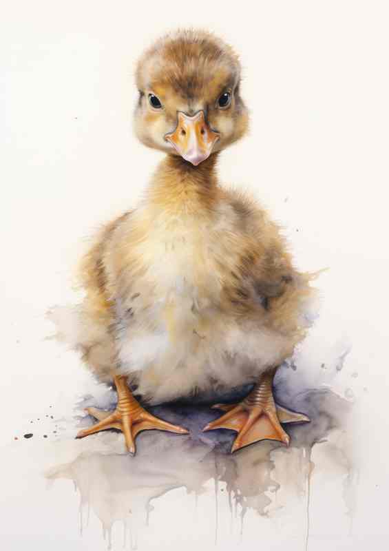Duckling Days Capturing the Sweet Moments of Baby Ducks | Metal Poster