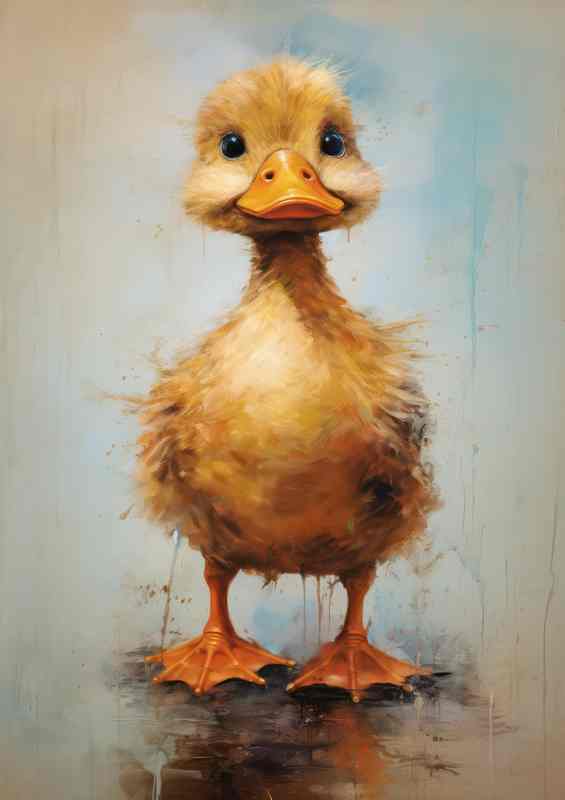Duckling Delight Exploring the World of Cute Ducks | Metal Poster