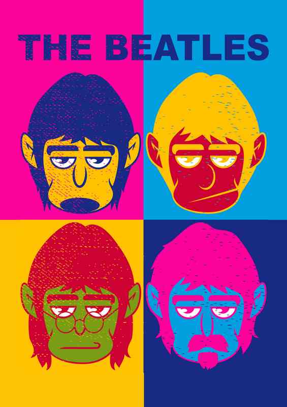 The Beatles Music Pop art | Metal Poster