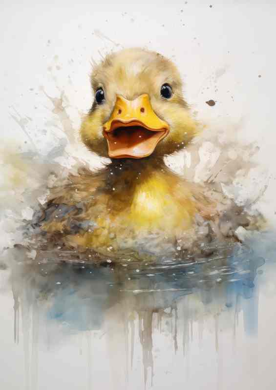 Feathers and Fluff The Irresistible Appeal of Ducks | Metal Poster