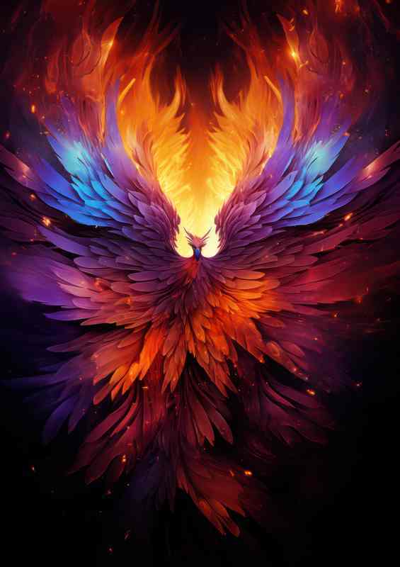 From Defeat to Victory The Power of Phoenix Rising | Metal Poster