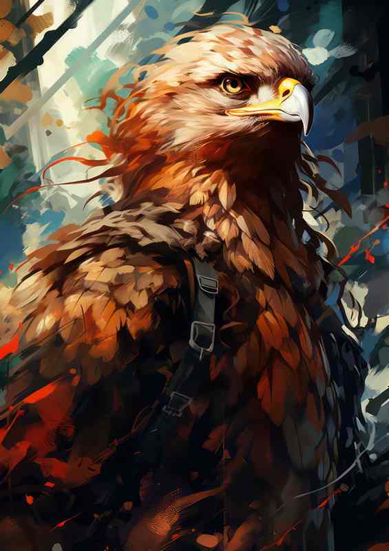 Hawk A majestic sight | Metal Poster