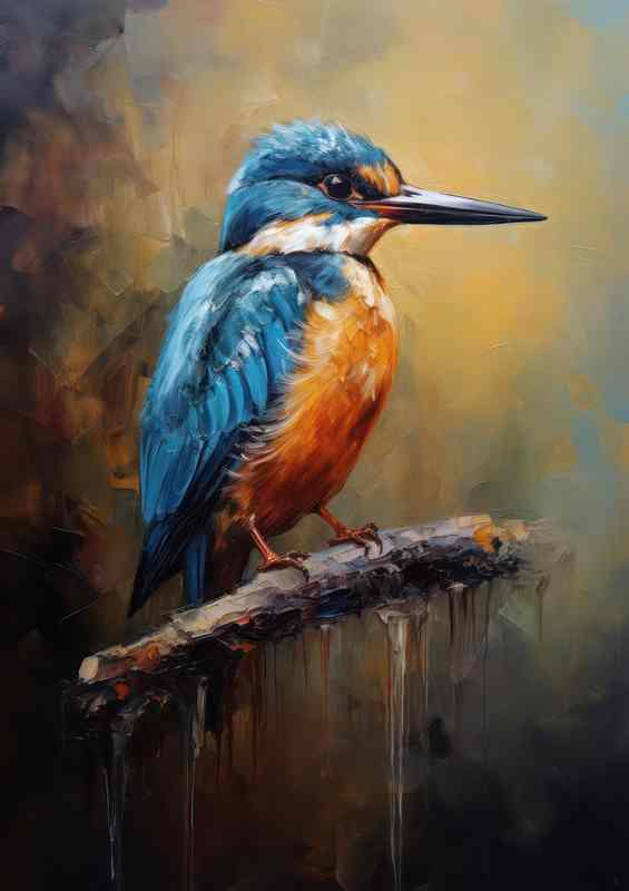 Kingfisher s The Enchanting World of Perched Birds | Metal Poster