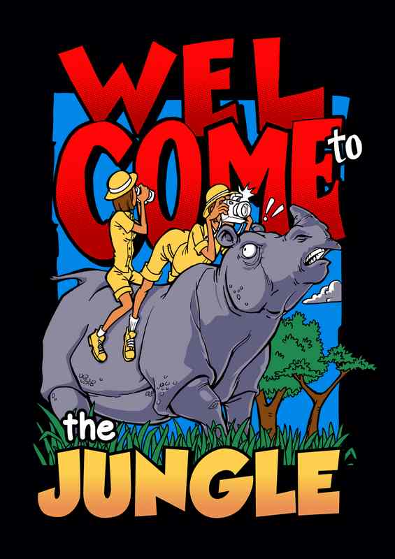 Welcome To The Jungle | Metal Poster