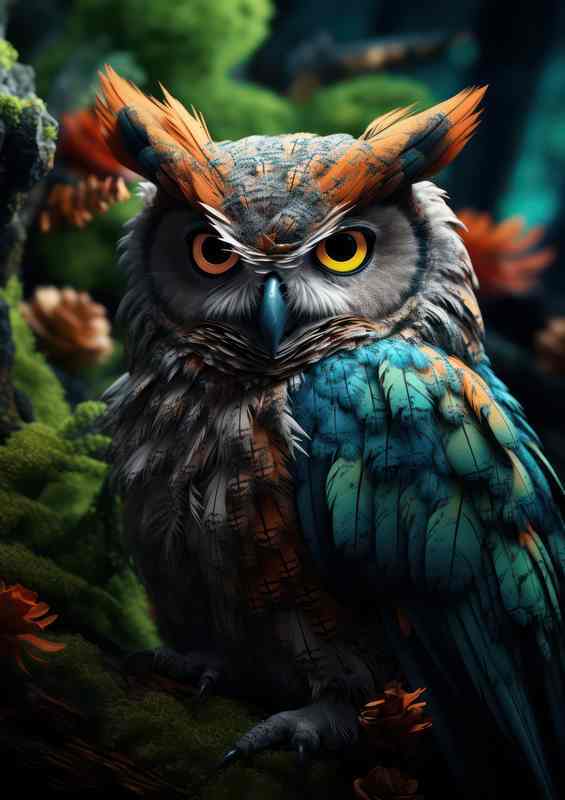 Long Eared Owls Enigmatic Forest Dwellers of the Night | Metal Poster