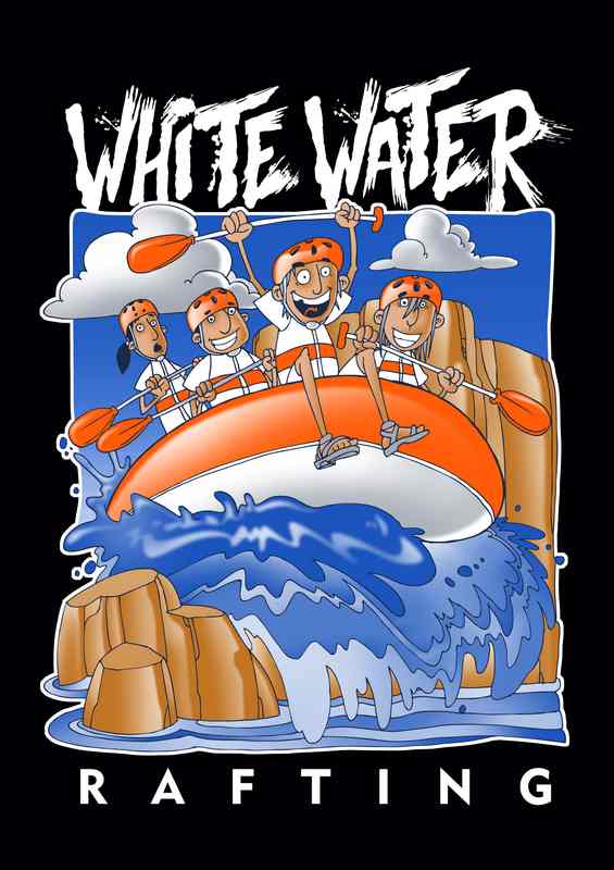 White Water Rafting Sports | Metal Poster
