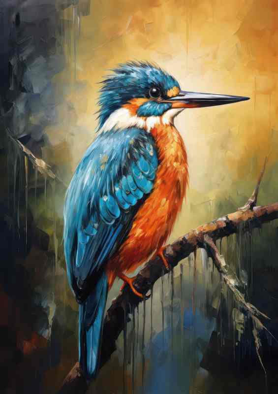 Natures Aerial Artists Kingfisher Birds on Display | Metal Poster