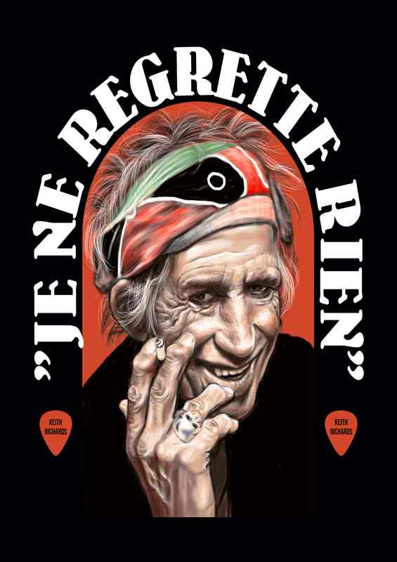 keith richards the cool musician | Metal Poster
