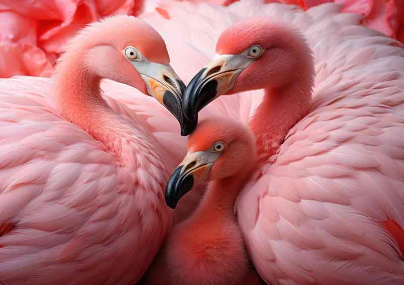 Flamingo Fledgling Grace & Beauty | Metal Poster