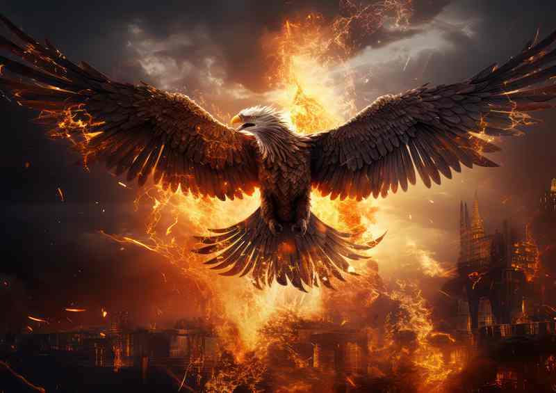 Phoenix Reborn A Symbol of Hope and Transformation | Metal Poster