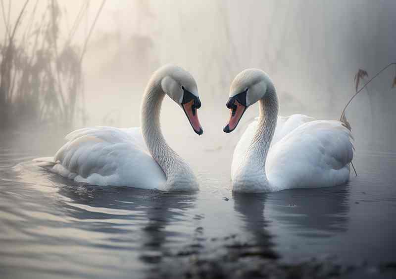 Swan Lake Beauty A Symphony of Grace | Metal Poster
