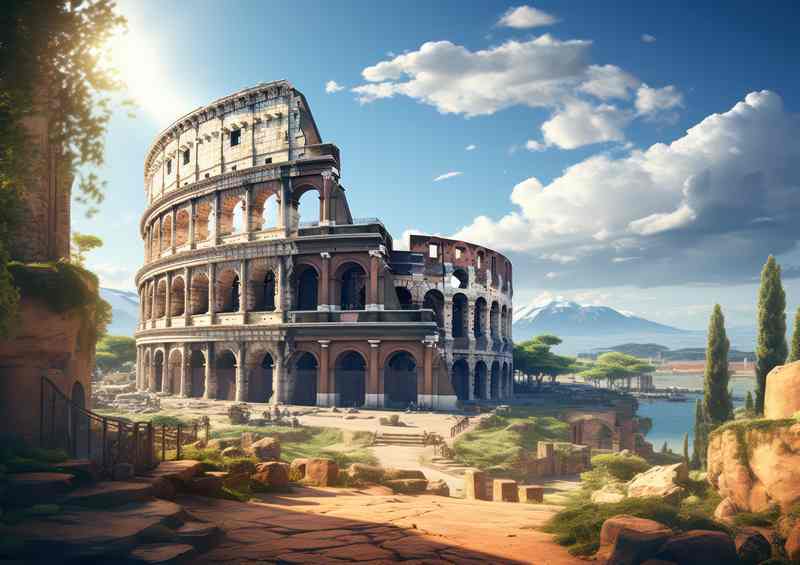 Colosseum Spectacular Splendor Metal Poster