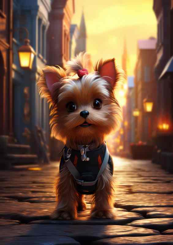 Baby cute yorkshire Terrier | Metal Poster