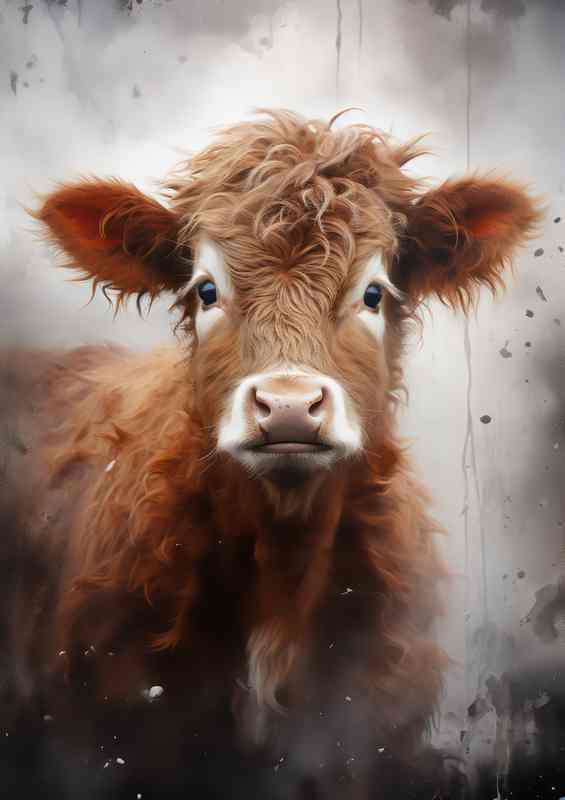 Calf In The Mist | Metal Poster