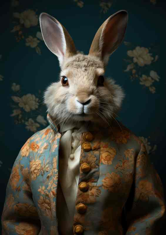 Karim the Dapper Rabbit | Metal Poster