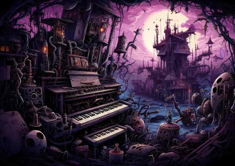 The artists music doodled Jazz Organ Jams | Metal Poster