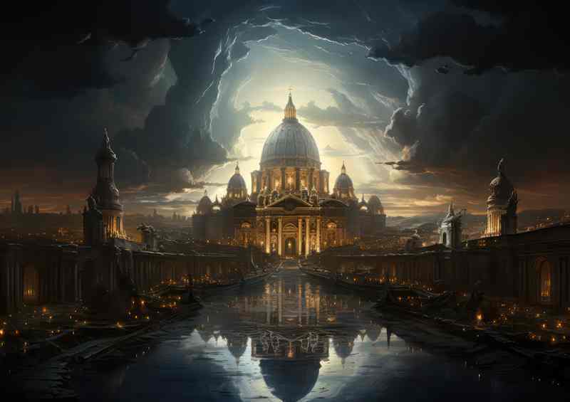 Painting style of the vatican dundee napoleon | Metal Poster