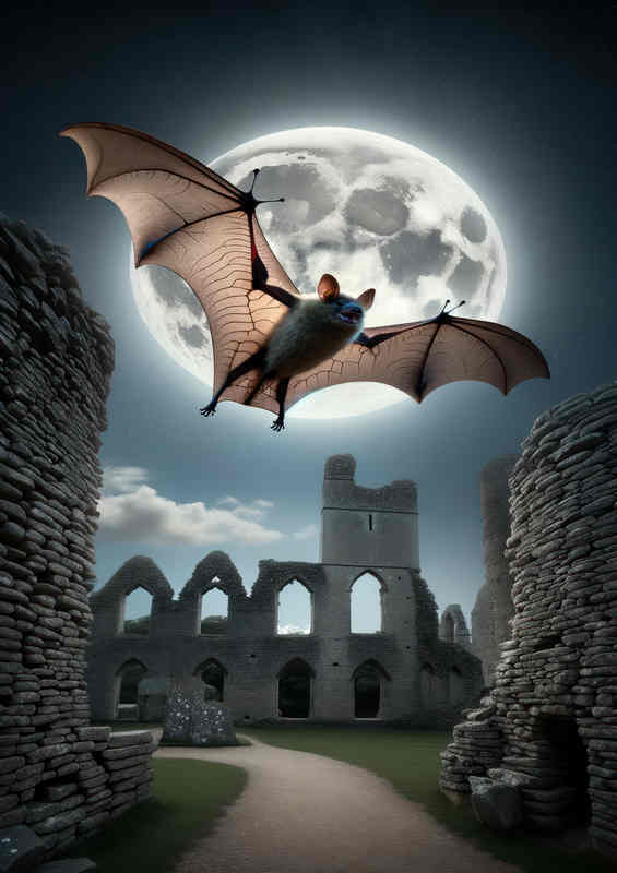 Bat Wings in Moonlight
