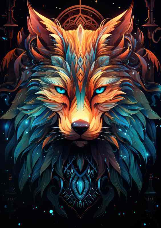 Adorning Your Space with Wolf Art | Metal Poster