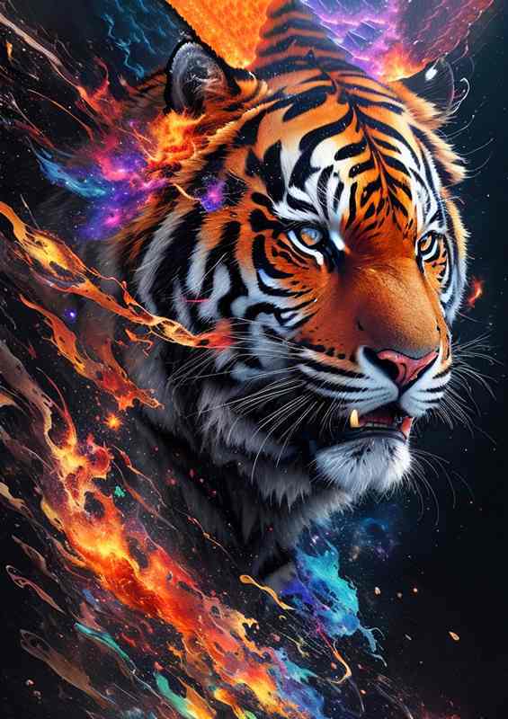 Celestral mr tiger | Metal Poster
