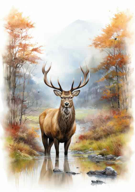 Deer Thrive in the Woods | Metal Poster