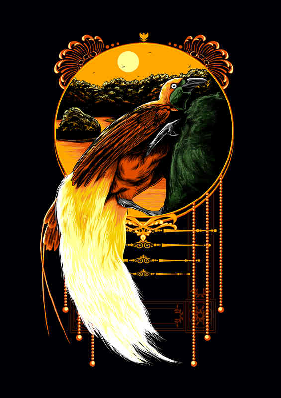 Cenderawaish Paradise Birds | Metal Poster