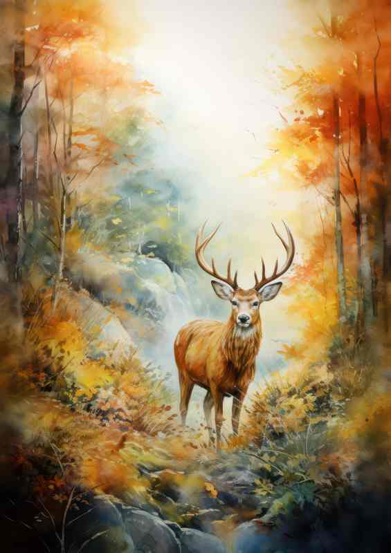Thriving in the Wild The Secret Lives of Deer | Metal Poster