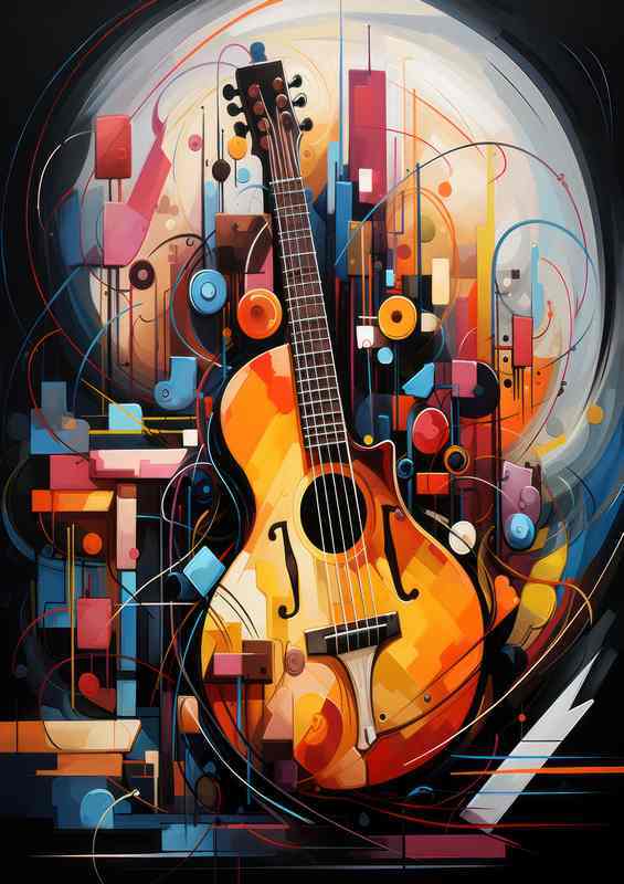 Painted Music Metal Poster