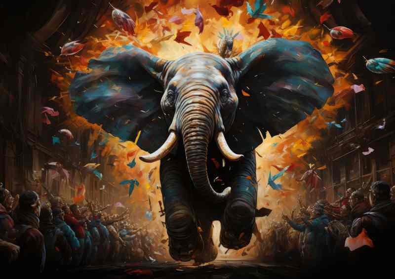 The Might Of The Fantastic Elephant | Metal Poster