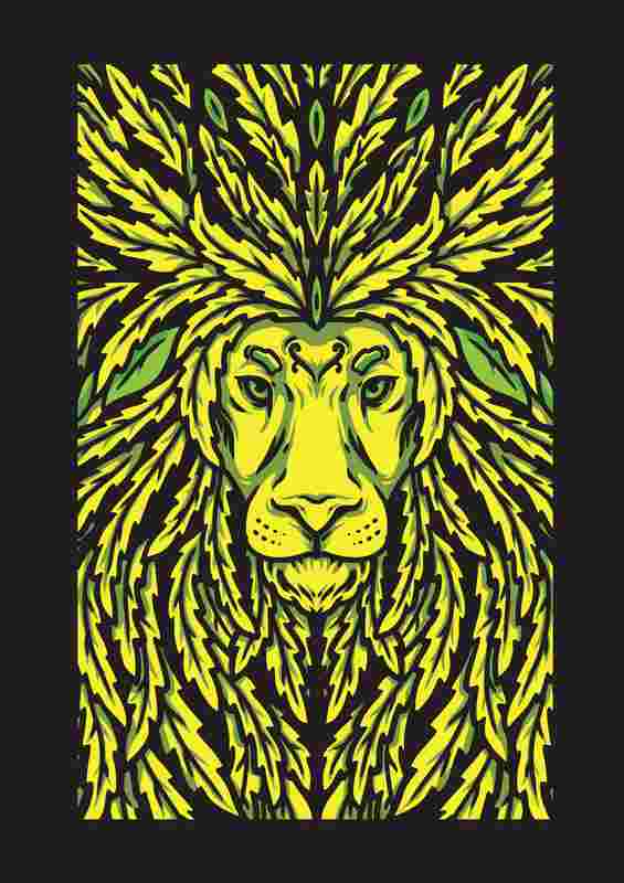 Jungle King | Metal Poster