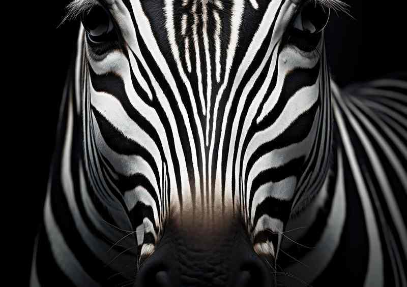 Zebra head | Metal Poster