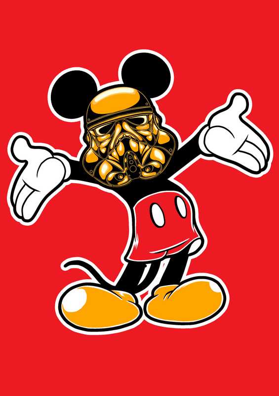 Micky Vader Red | Metal Poster