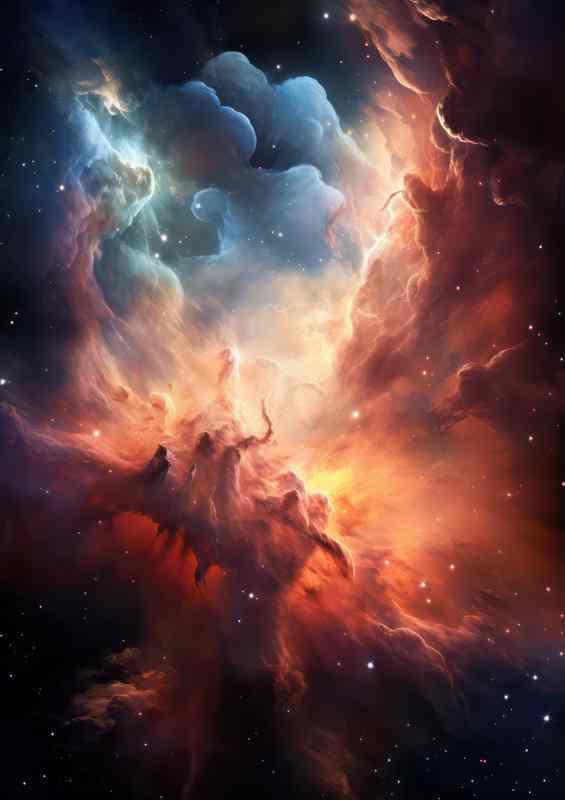 Dynamic Nebulas Orion | Metal Poster